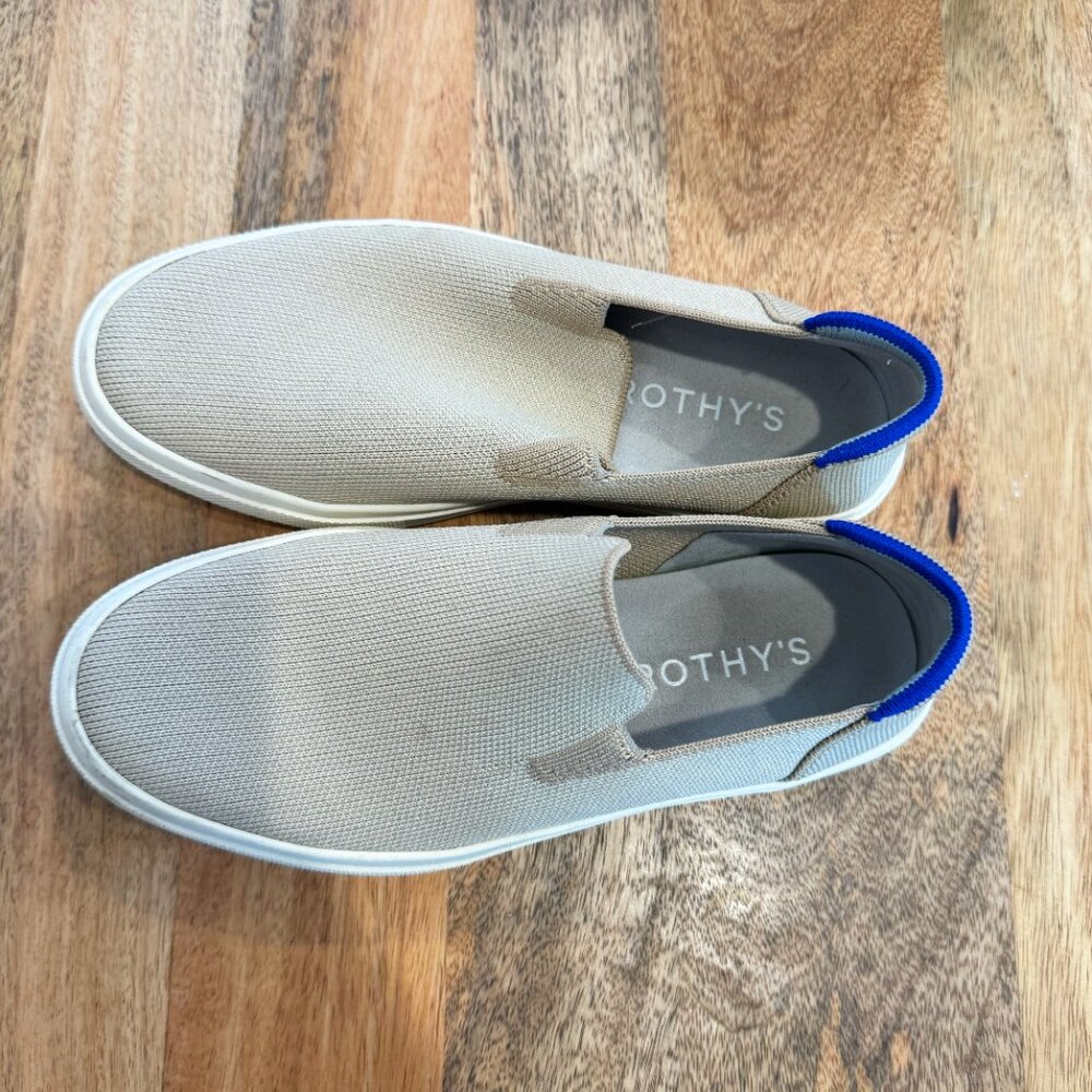 Rothy The Original Slip On Sneaker in Sand Size 8 - Picture 4 of 10